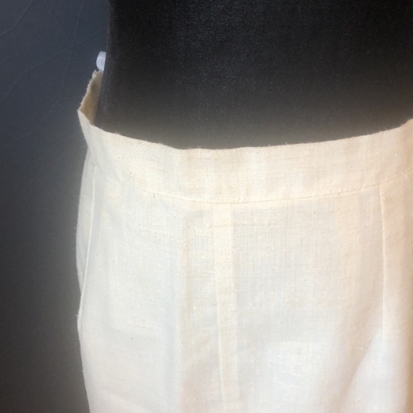 VINTAGE off white midi skirt size medium - Picture 3 of 13